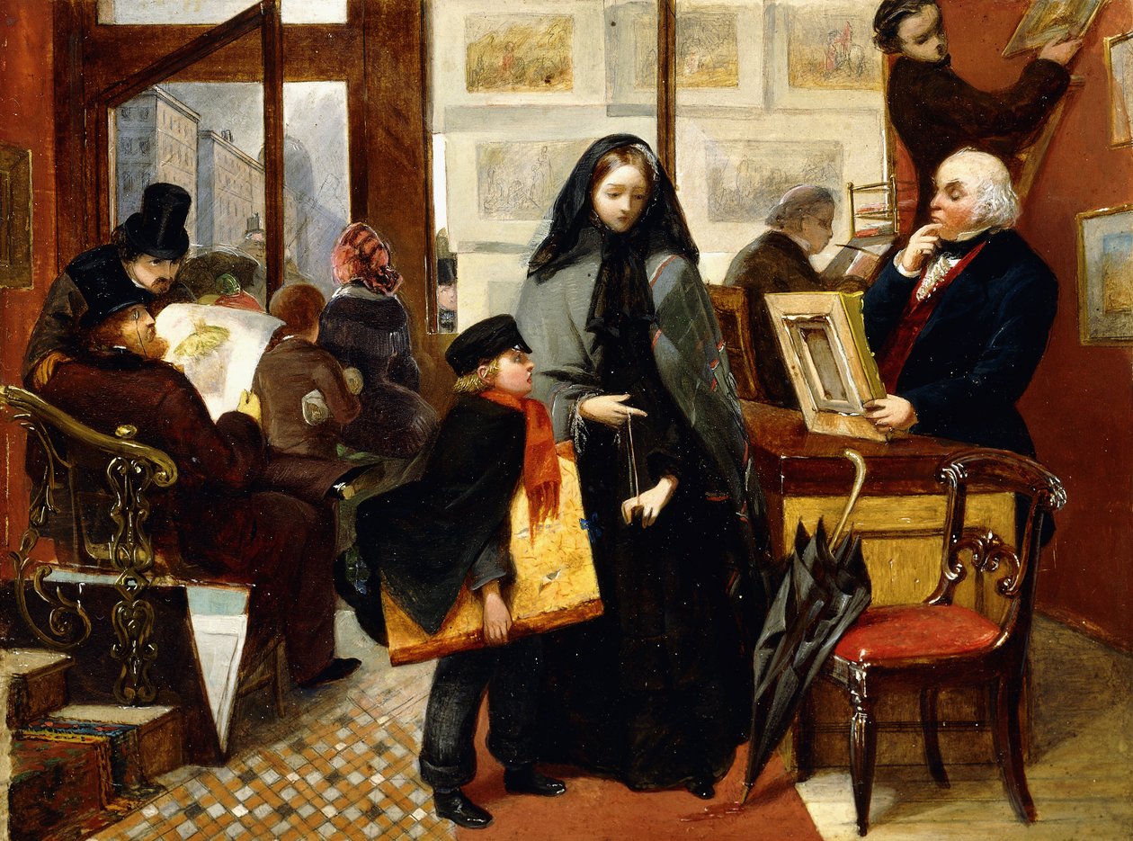 En skiss för "namnlös och vänlös", c.1857 av Emily Mary Osborn