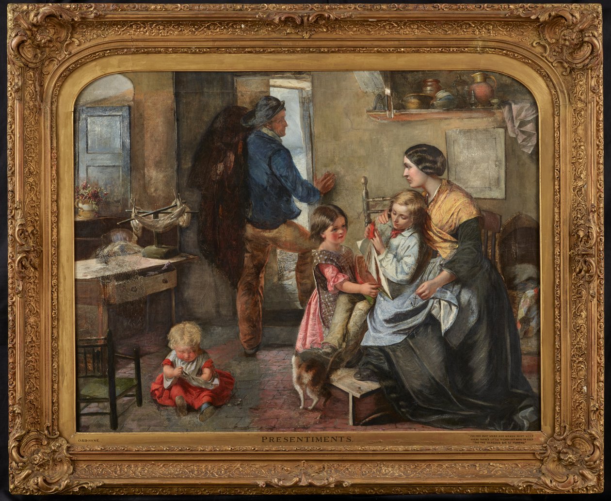 Presentiments (olja på duk) av Emily Mary Osborn