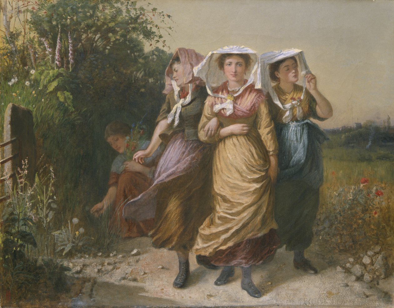Baljungfrurna (olja på duk) av Emily Mary Osborn