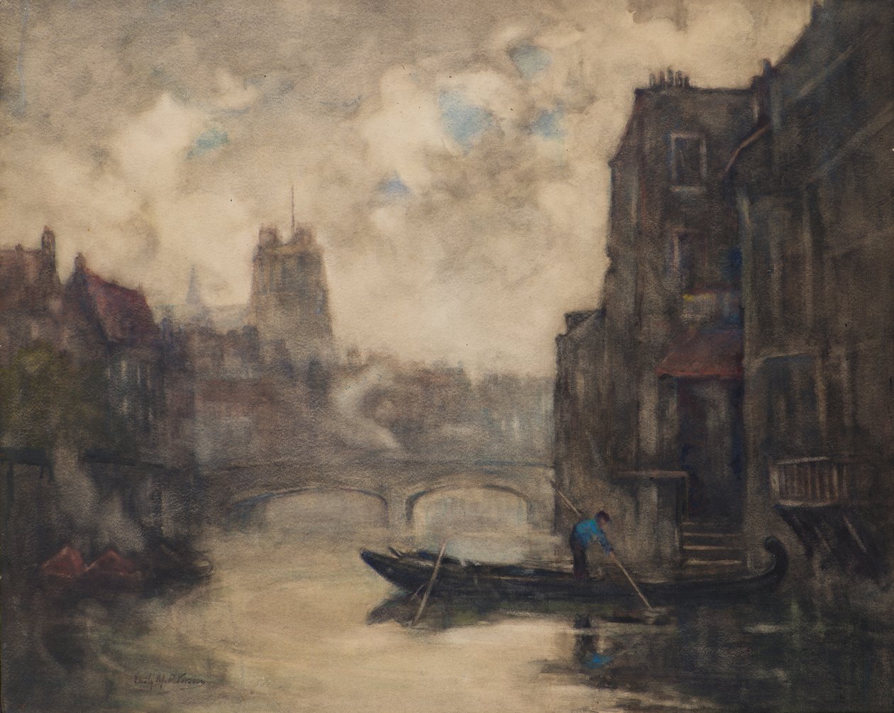 Dordrecht (akvarell) av Emily Murray Paterson