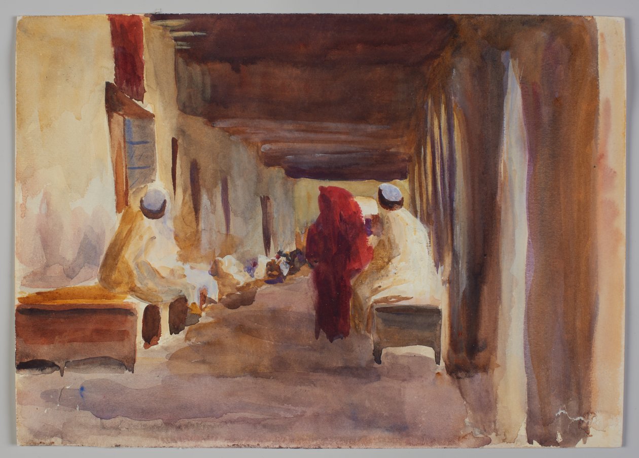 Figurer i interiör, Biskra av Emily Sargent
