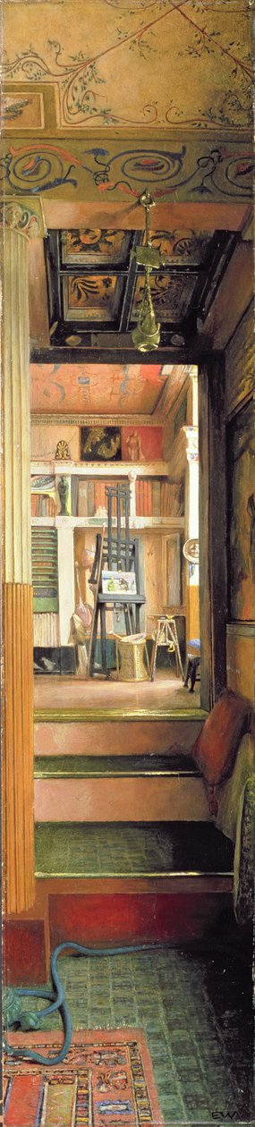 The Studio of Alma-Tadema, ca 1883 (olja på panel) av Emily Williams