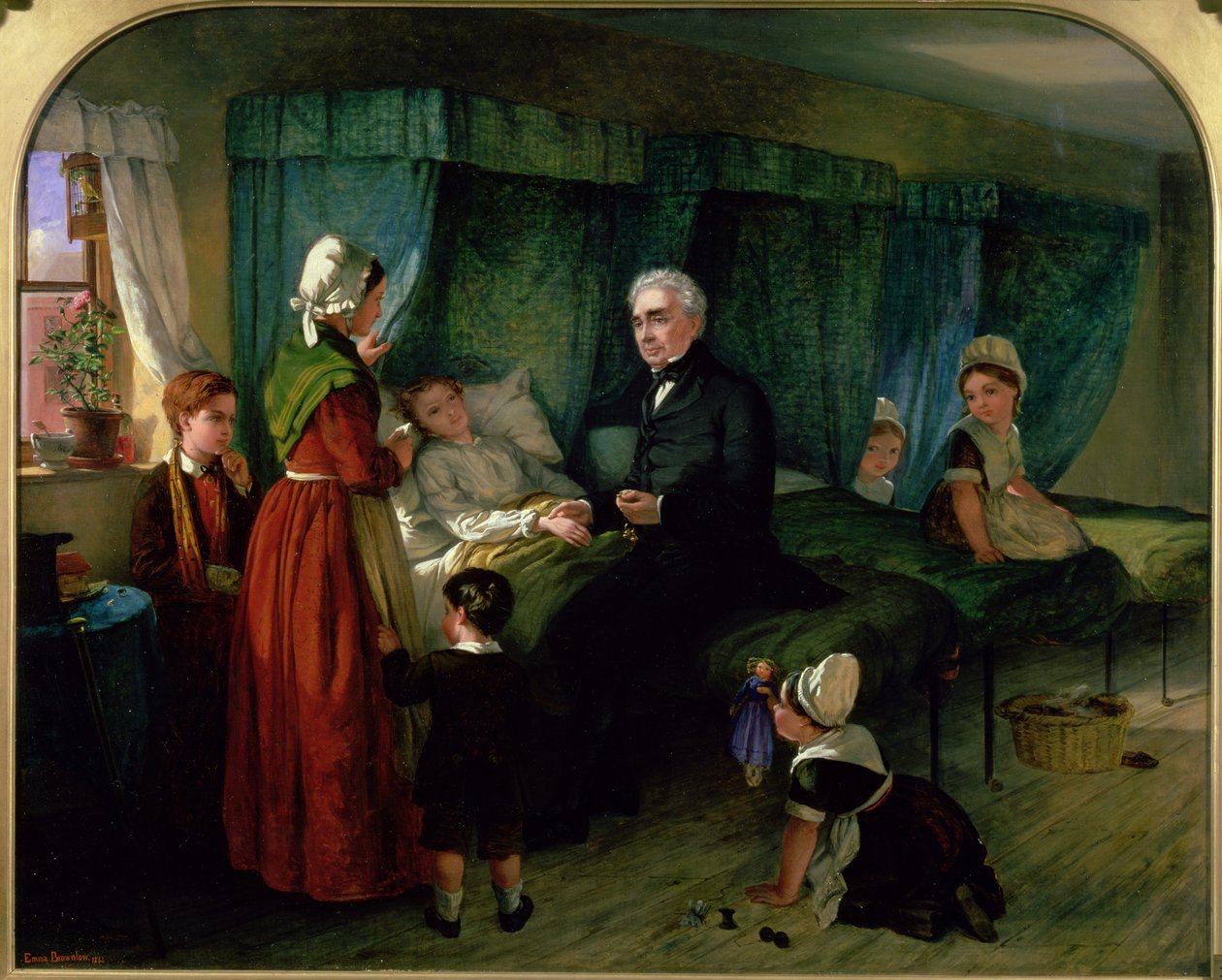 Sjukrummet, 1864 av Emma Brownlow