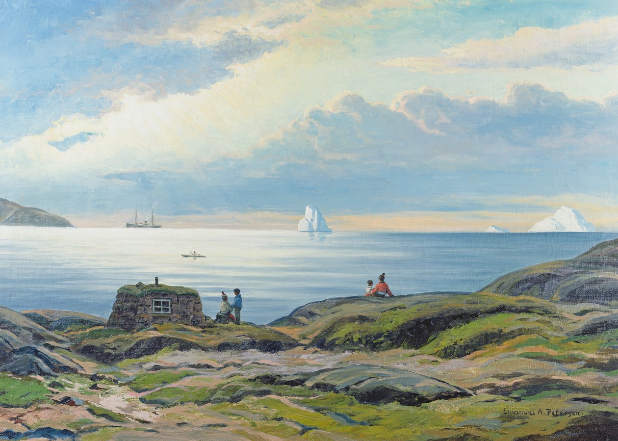 En kustutsikt, Grönland av Emmanuel A. Petersen