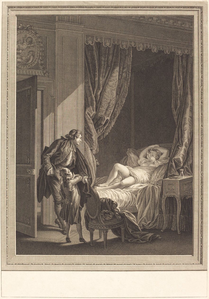 Morgon av Emmanuel Jean Nepomucène de Ghendt after Pierre Antoine Baudouin
