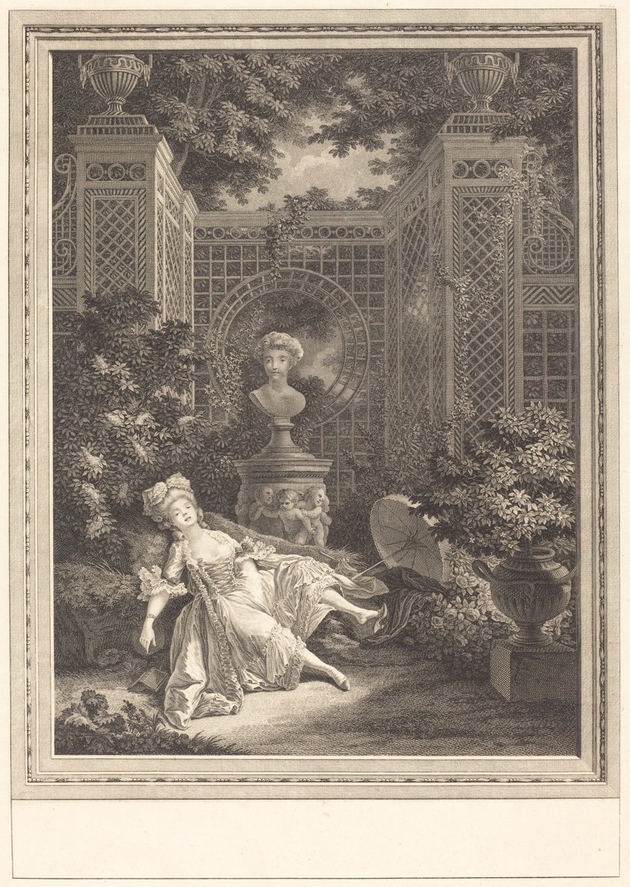 Middag av Emmanuel Jean Nepomucène de Ghendt after Pierre Antoine Baudouin