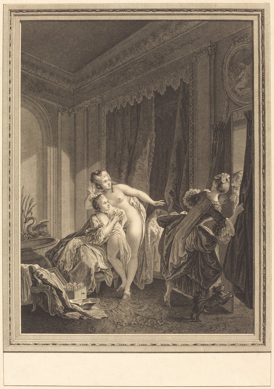 Kväll av Emmanuel Jean Nepomucène de Ghendt after Pierre Antoine Baudouin