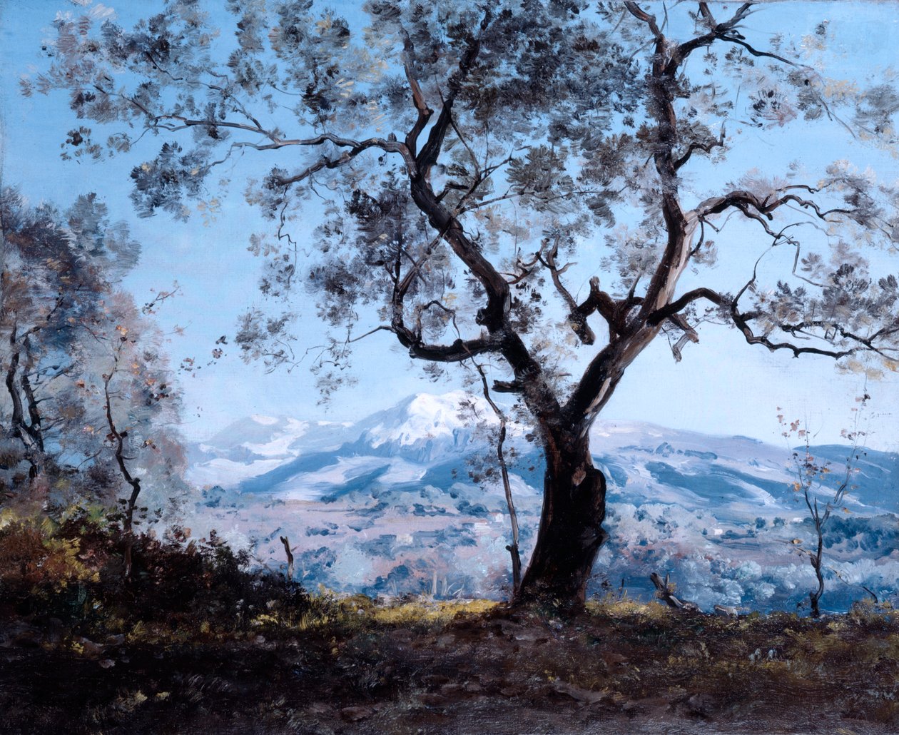 Området runt Menton, nära Roquebrune, 1892 av Emmanuel Lansyer