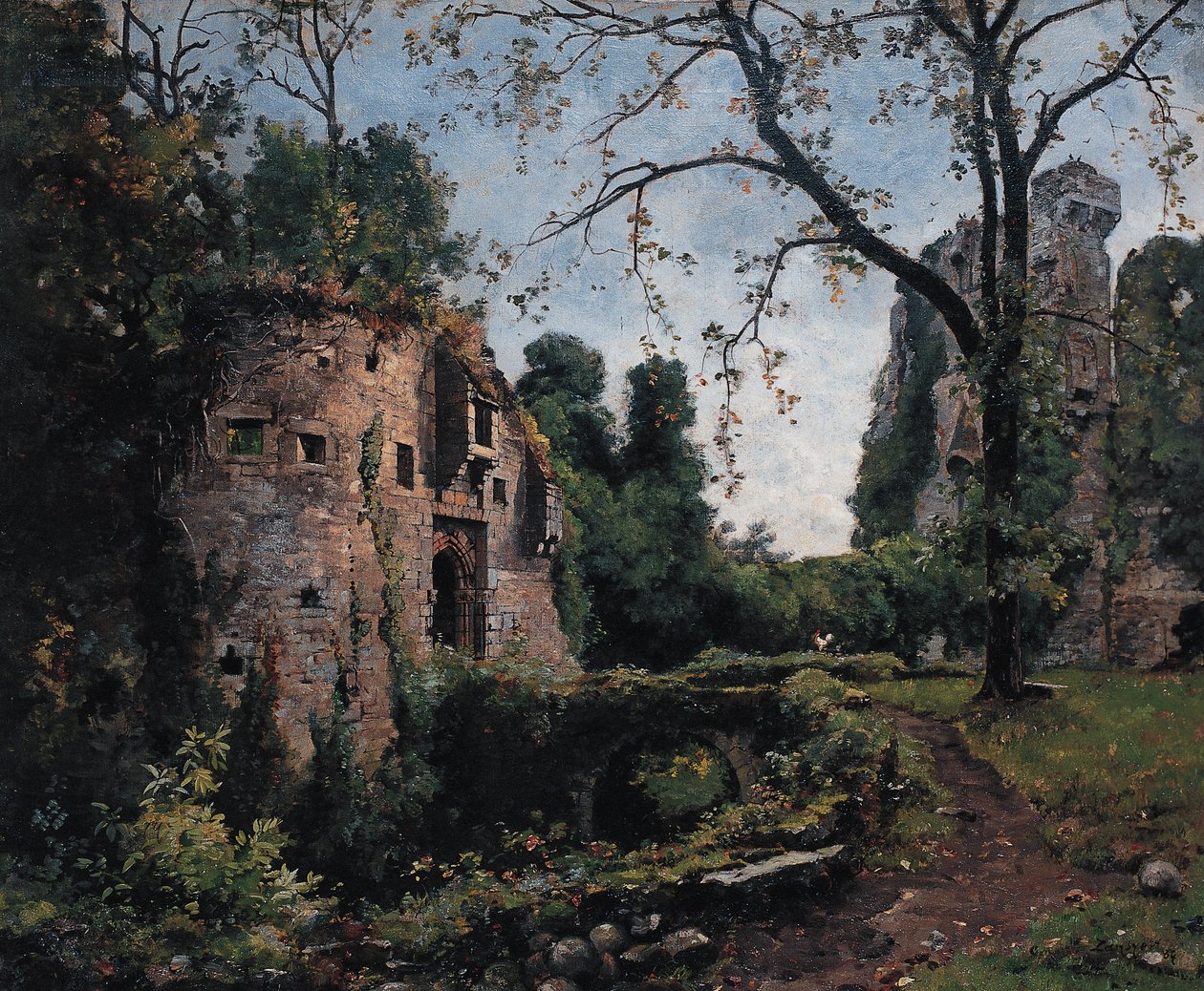Bastion des Ormes, interiören av Château de Clisson av Emmanuel Lansyer