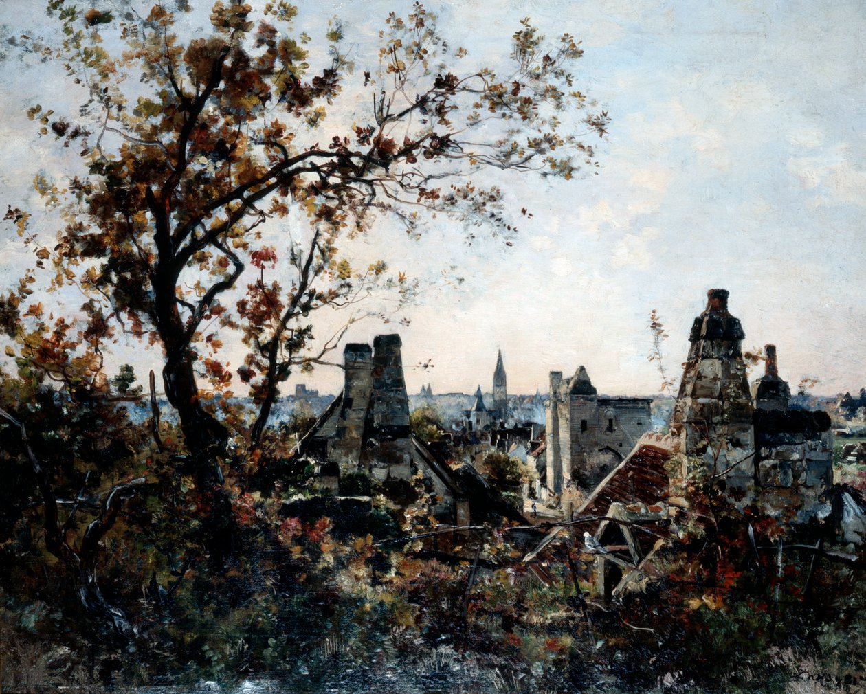 Tornet på Chevalot på kvällen, 1885 av Emmanuel Lansyer