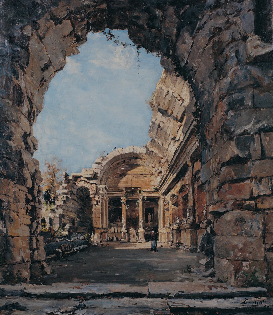 Dianas tempel, Nîmes av Emmanuel Lansyer