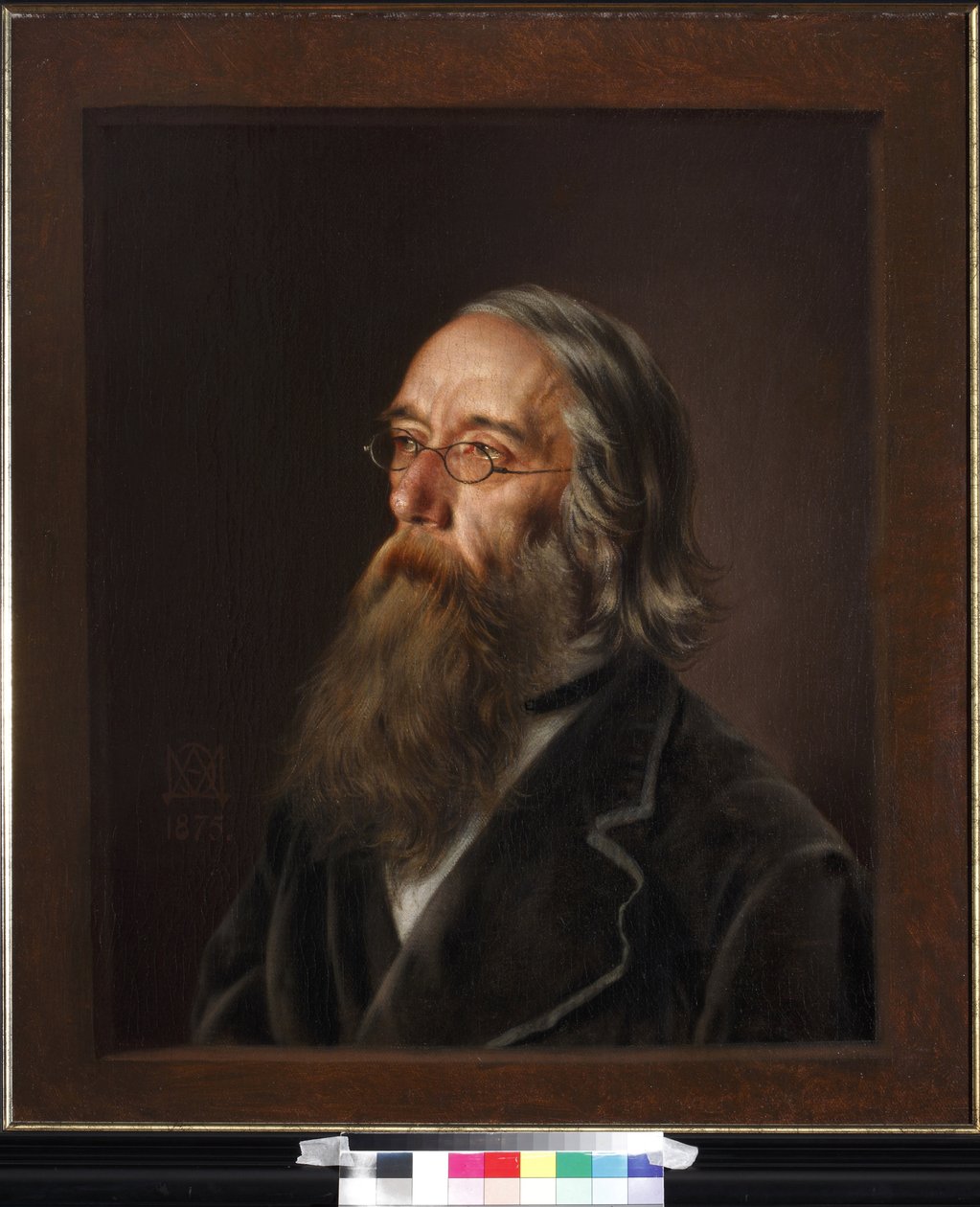 Porträtt av Vasilij Alexejevitj Yelagin (Elaguine) (1818-1879) av Dmitriev-Mamonov, Emmanuil Alexandrovich (1824-1880). Olja på duk av Emmanuil Alexandrovich Dmitriev Mamonov