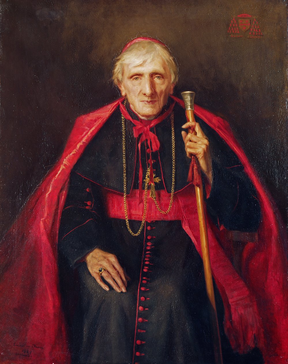Porträtt av John Henry Newman (1801-1890) 1889 av Emmeline Deane