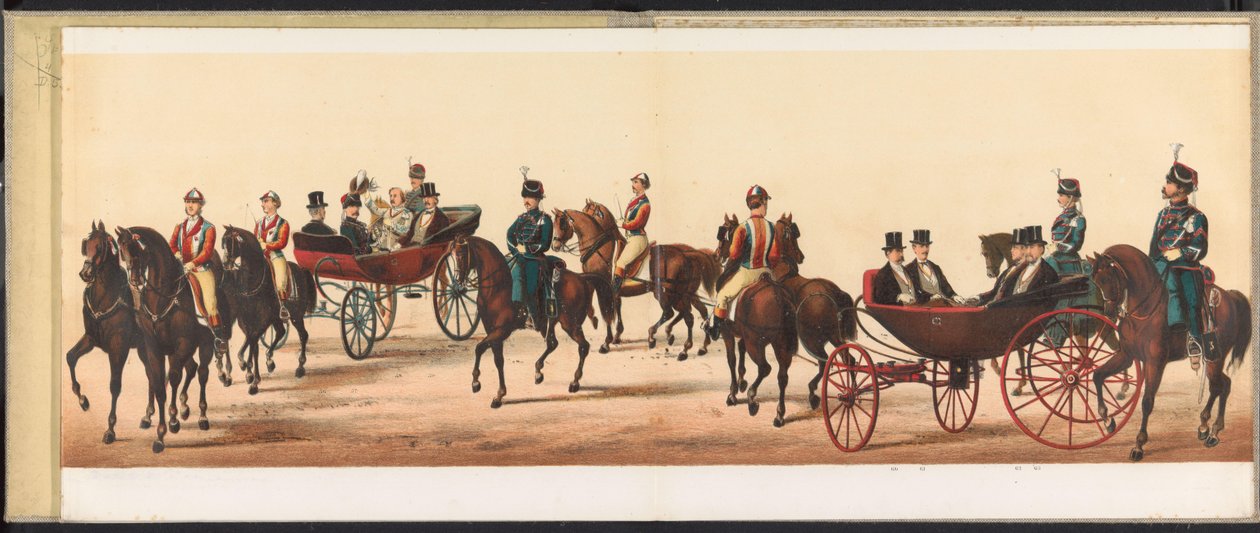 Parad i Haarlem, 1872 (skylt 8) Procession hölls i Haarlem, den 1 april 1872. (seriens titel på objektet) av Emrik and Binger