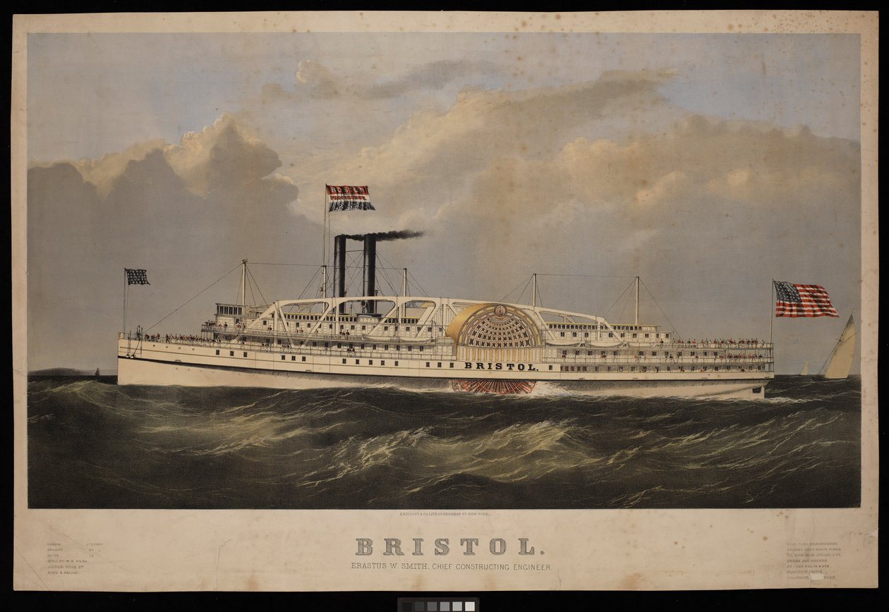 Bristol Eratus W Smith, chefsbyggnadsingenjör ... (litografi, färglagd) av Endicott Endicott