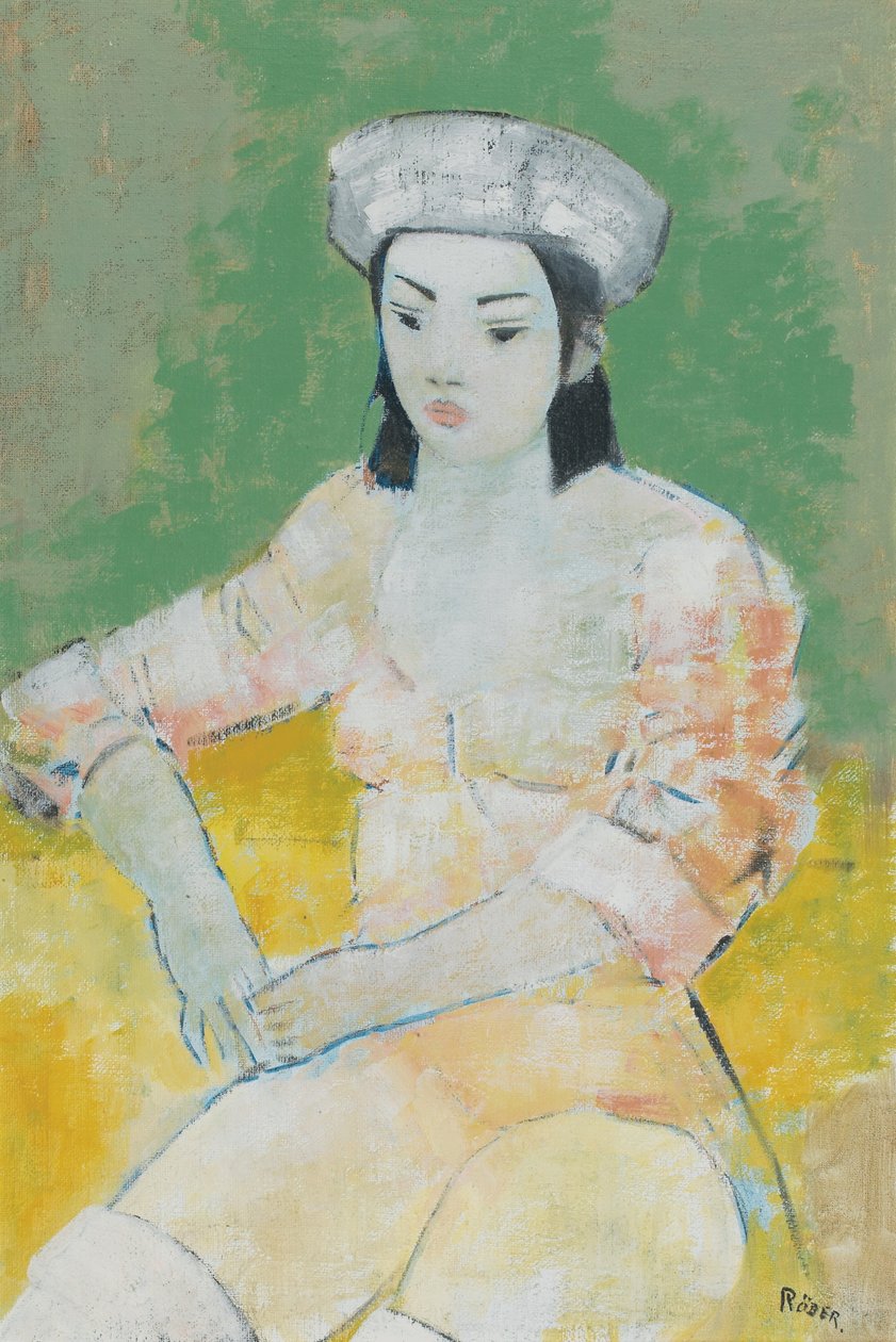 Dansare (olja ombord) av Endre Roder