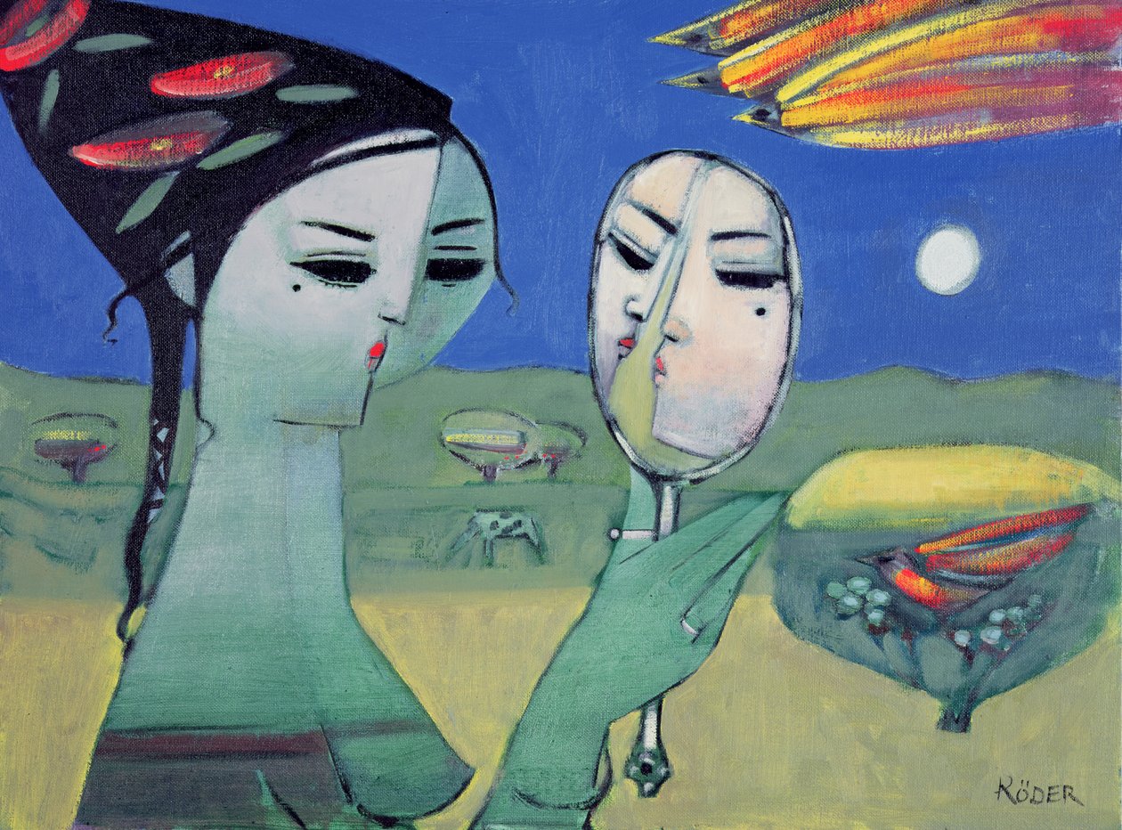 Reflektion (olja ombord) av Endre Roder