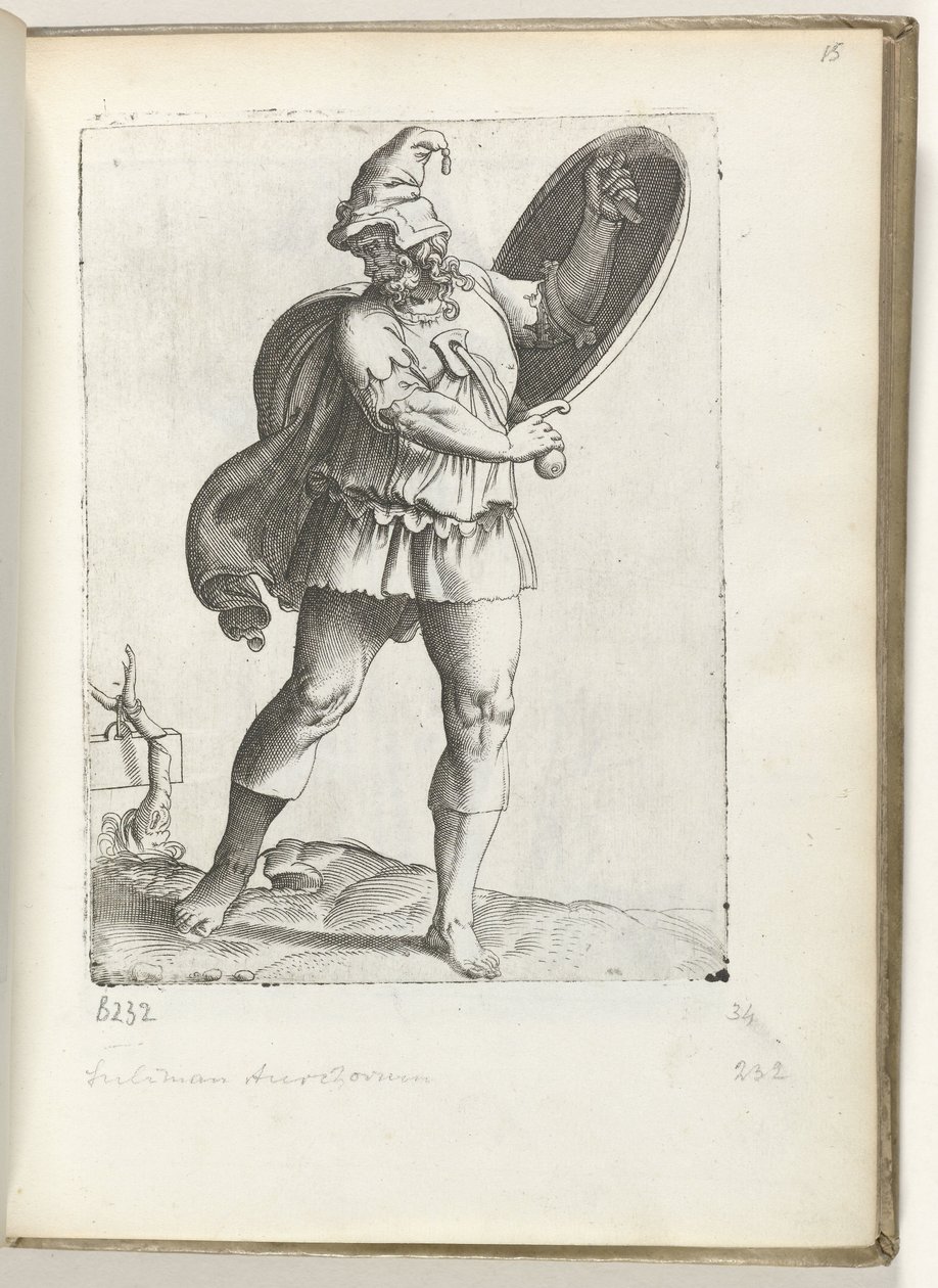 Spanska krijgsman ca. 1550 The Atttitudes of different Nations of Our Age (serietitel) av Enea Vico