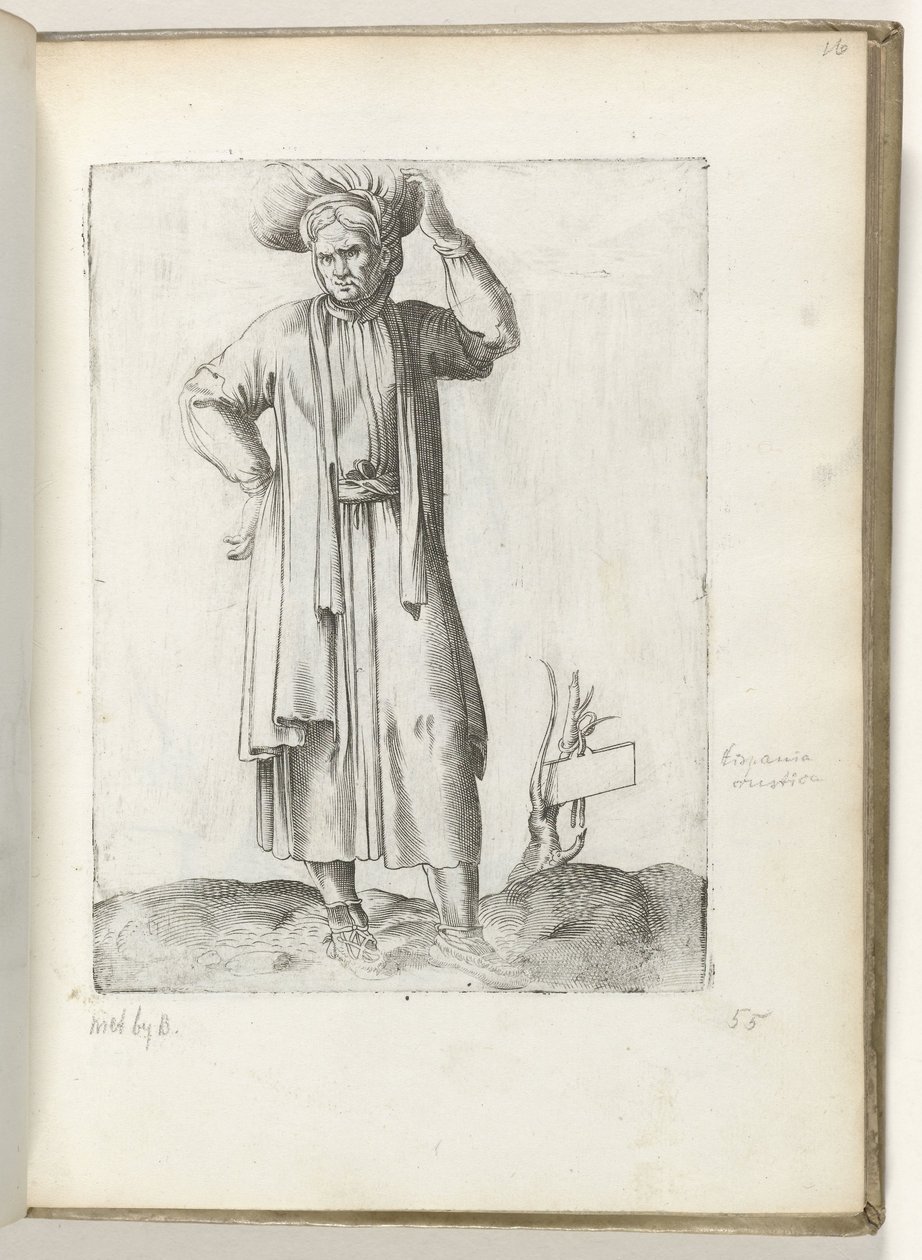 Spansk landman ca. 1550 Attityderna hos olika nationer i vår tid (serietitel) av Enea Vico