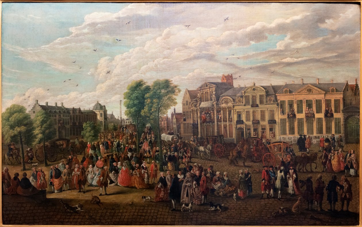 Utsikt över staden Gent (De Kouter) av Engelbert van Siclers
