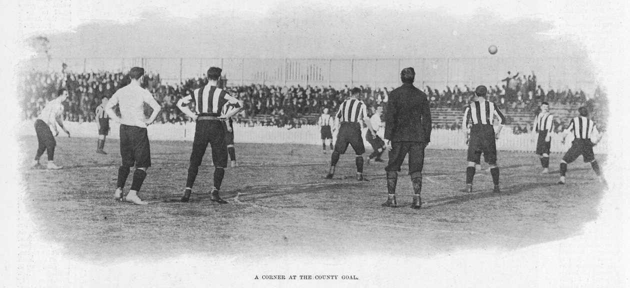 En Tottenham-hörna vid County Goal, 1899 av English Photographer