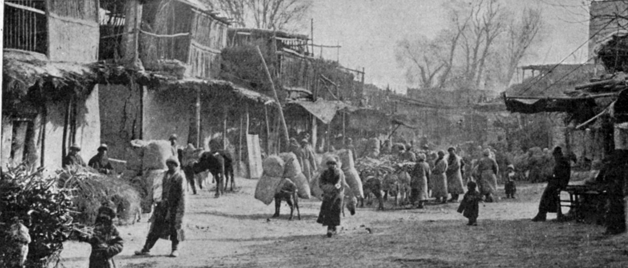 En scen på Yarkands gator, illustration från Kungen, 25 maj 1901 av English Photographer