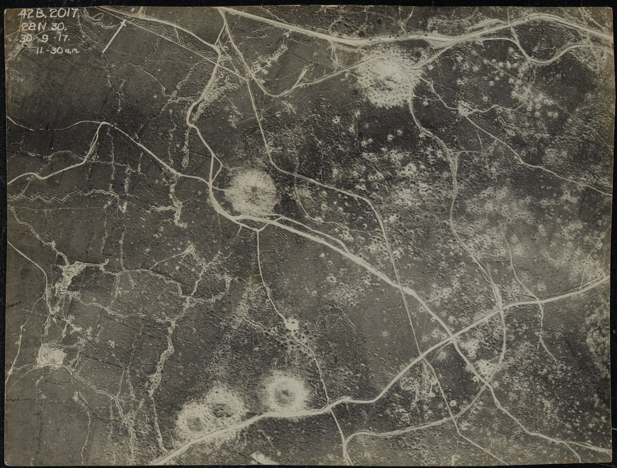Flygfoto, 30 september 1917 av English Photographer