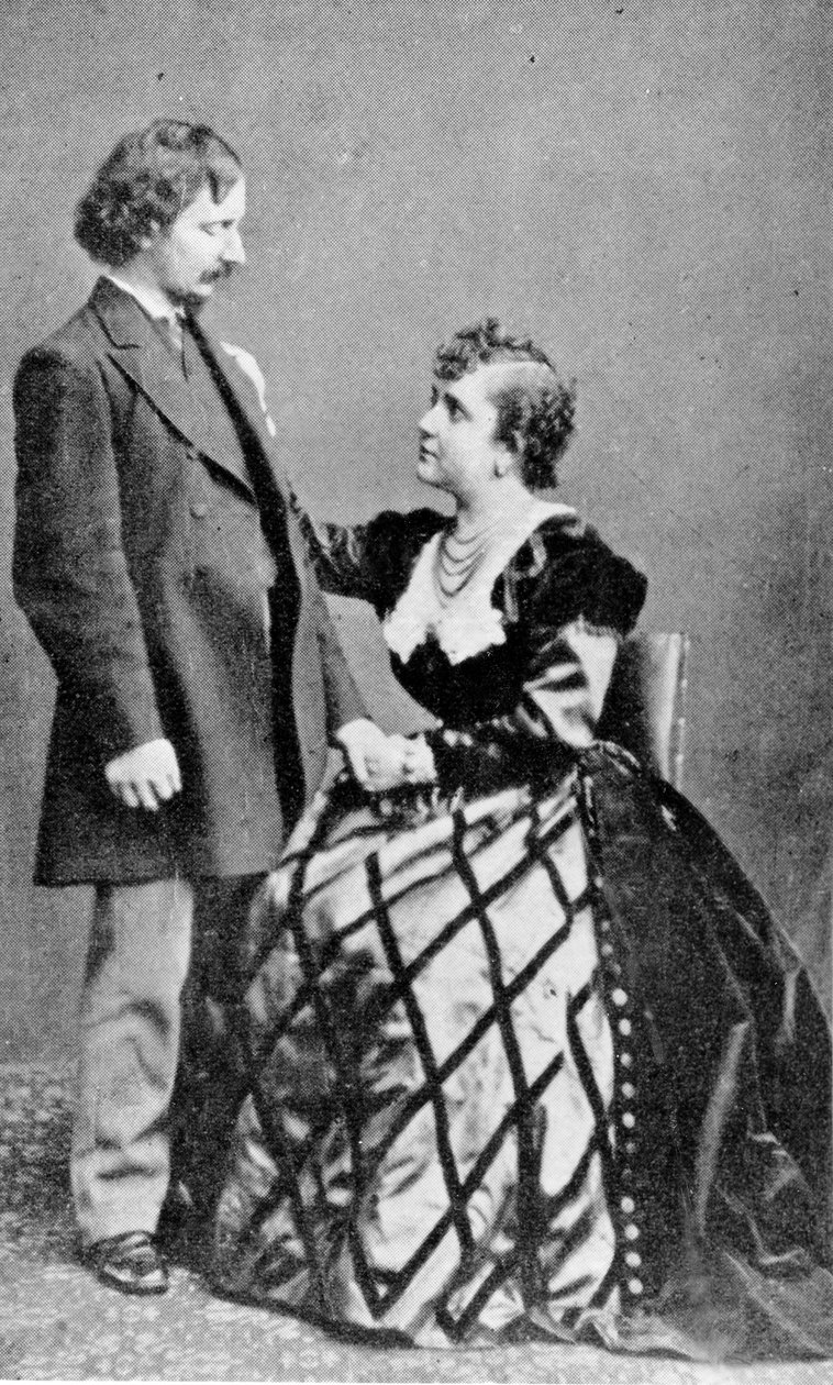 Algernon Charles Swinburne och Adah Menken av English Photographer