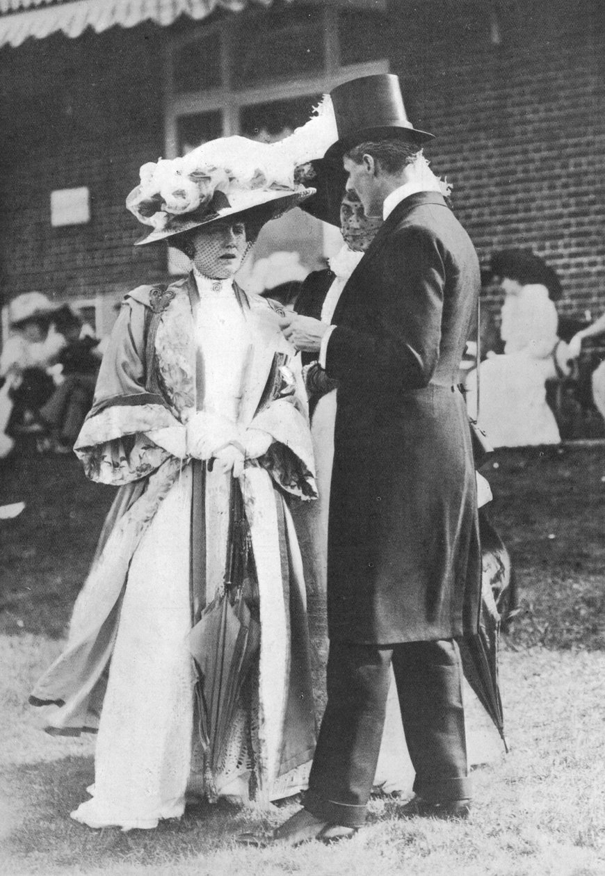 Alice Keppel och hennes man George, 1909 av English Photographer