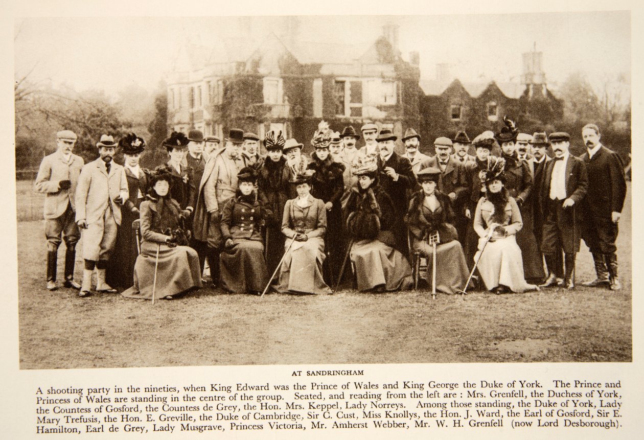 At Sandringham, från The Times, 1890-talet (fotogravyr) av English Photographer