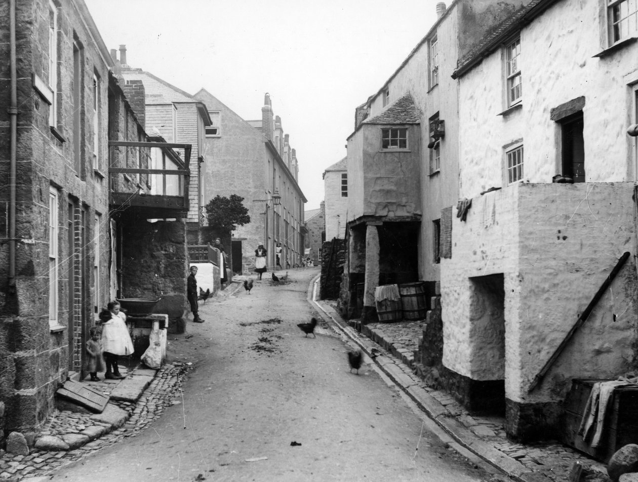 Back Road East, St Ives, ca 1880-99 av English Photographer