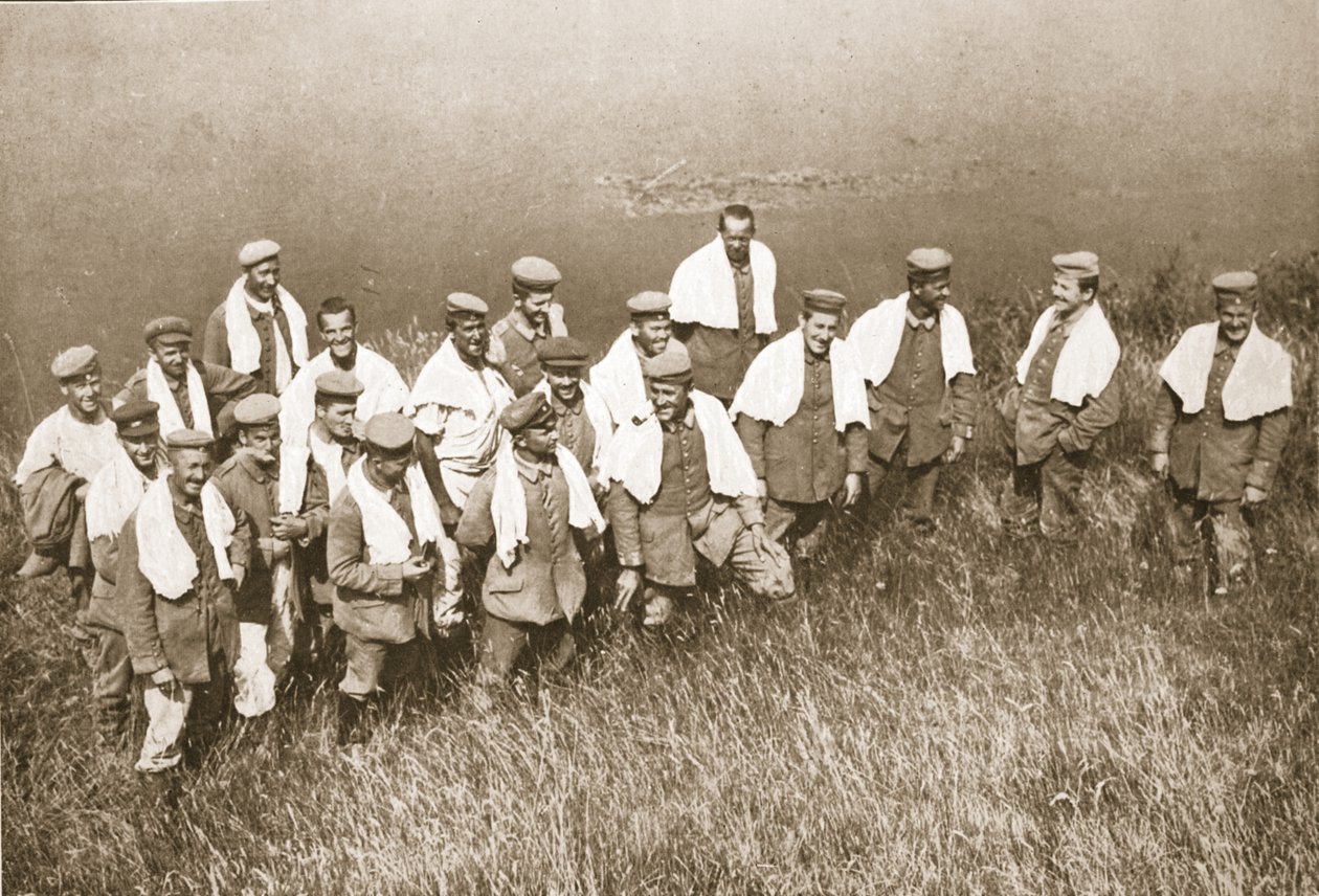 Badparad, Dorchester, illustration från tyska fångar i Storbritannien (fotogravyr) av English Photographer