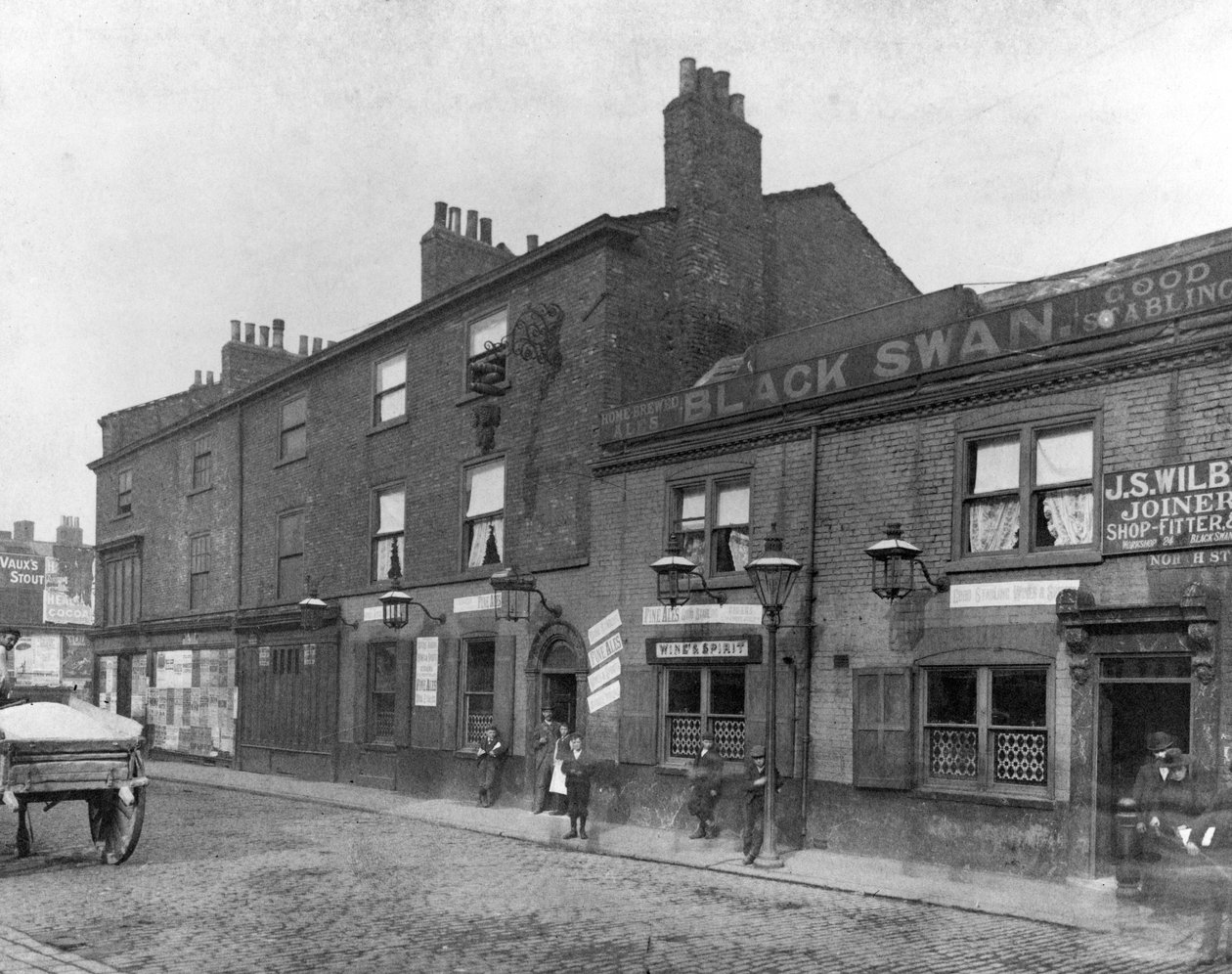 Black Swan Pub på North Street, Leeds, 1898 av English Photographer