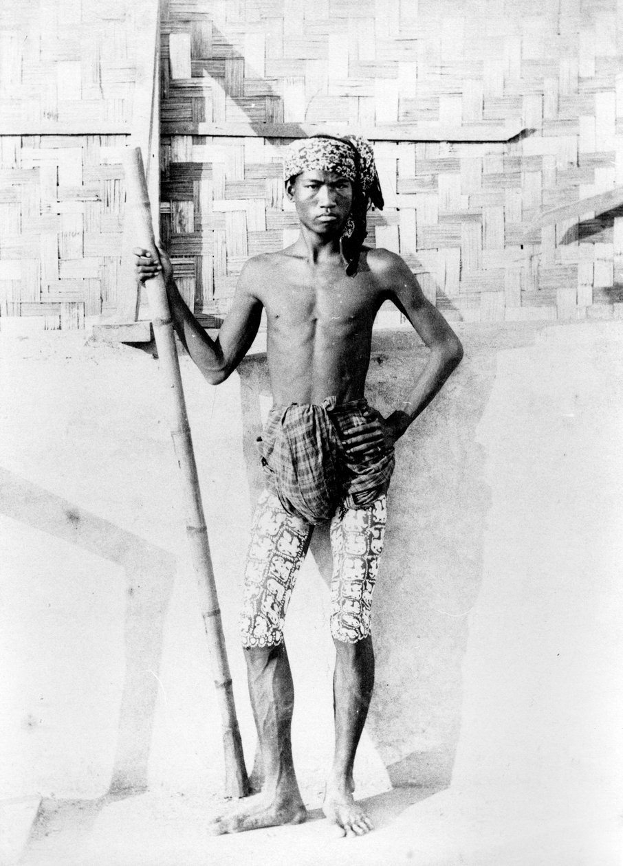 Burmesisk ungdom, ca 1870-90 av English Photographer