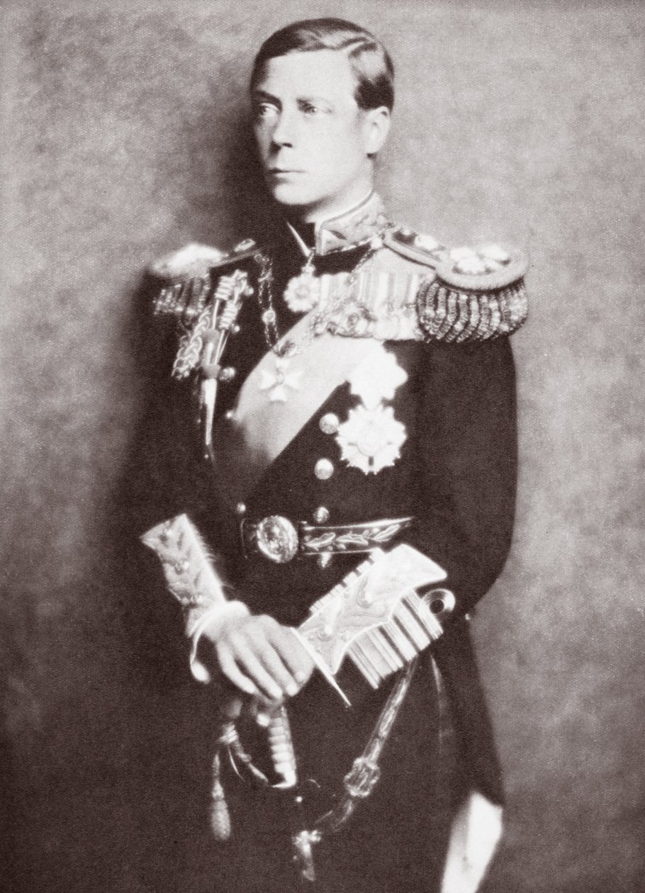 Edward VIII vid sin tillträde, 1936 av English Photographer