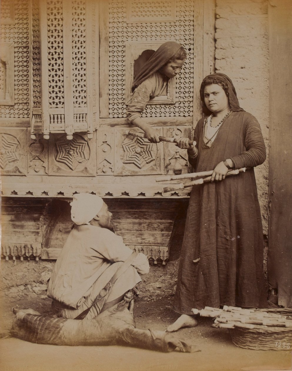Egyptisk familj, 1893 av English Photographer