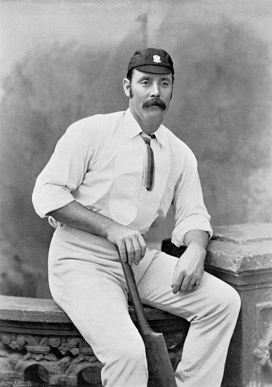 George Ulyett, från Famous Cricketers and Cricket Grounds, publicerad av Hudson och Kearns, 1895 av English Photographer