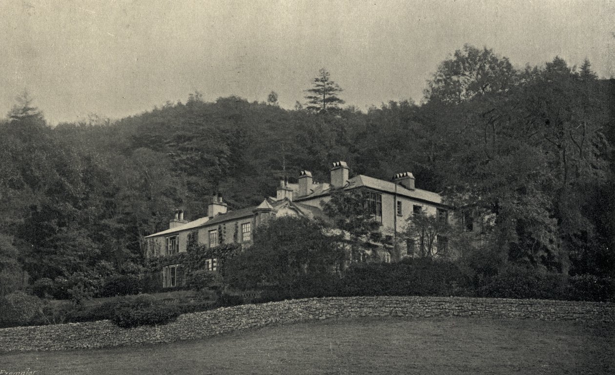 John Ruskin (1819-1900) hemma i Brantwood av English Photographer
