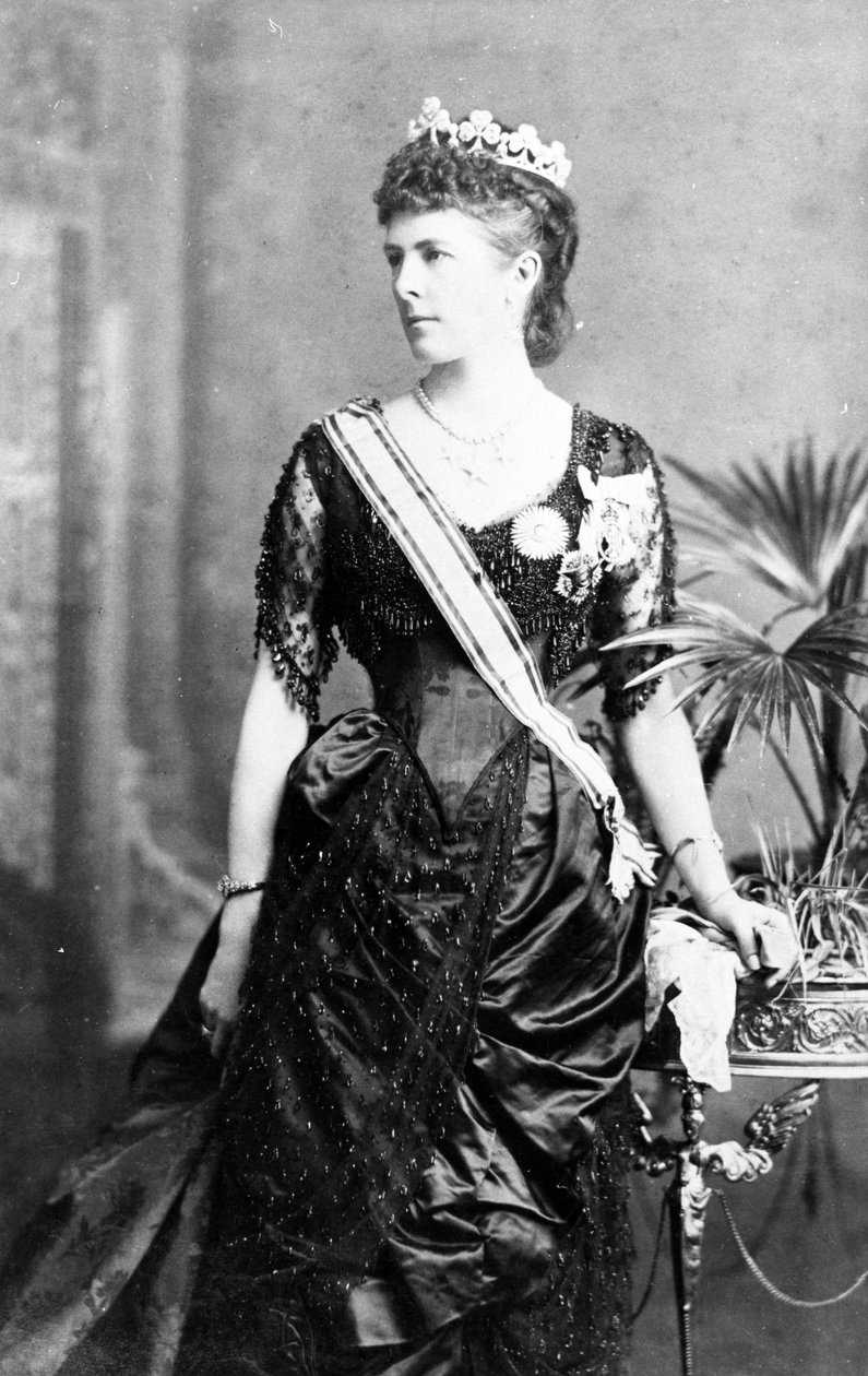 Lady Dufferin som vicereine av Indien, c.1884-88 av English Photographer