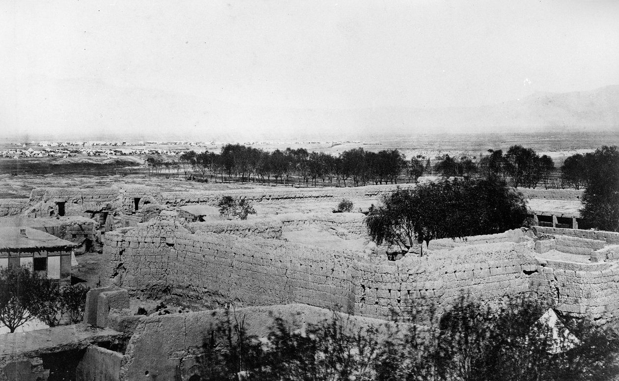 Landskap taget under andra anglo-afghanska kriget, 1878-80 av English Photographer