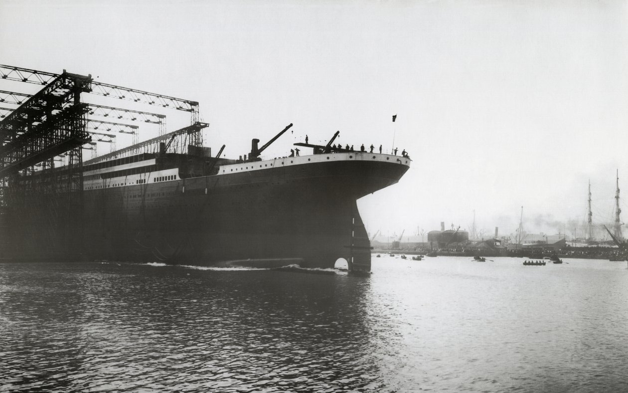 Lansering av RMS Titanic, 31 maj 1911 av English Photographer
