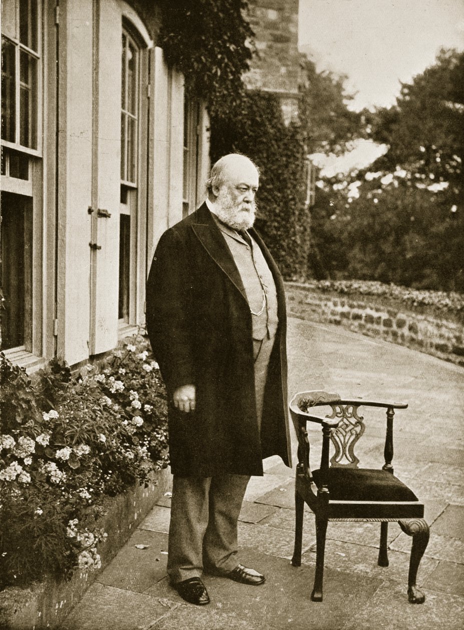 Lord Robert Cecil, Marquess of Salisbury (sepiafoto) av English Photographer