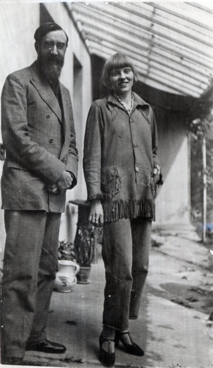 Lytton Strachey och Iris Tree av English Photographer