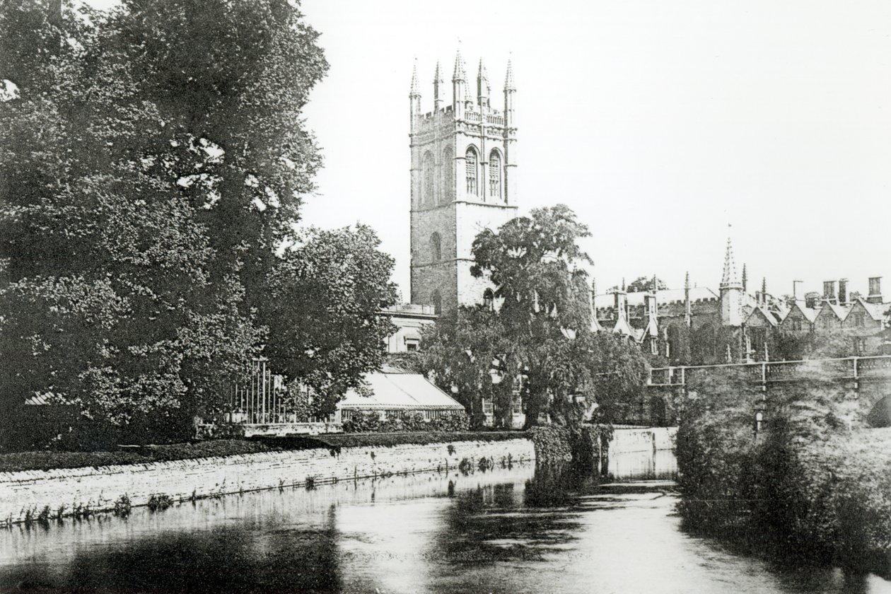 Magdalen College från Cherwell av English Photographer