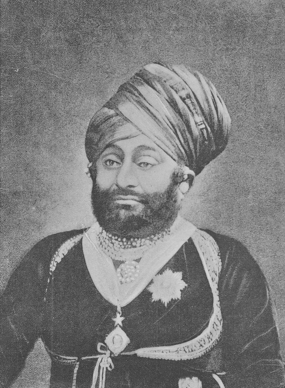 Maharaja Mansinghji E, Raj Sahib från Dhrangadhra av English Photographer