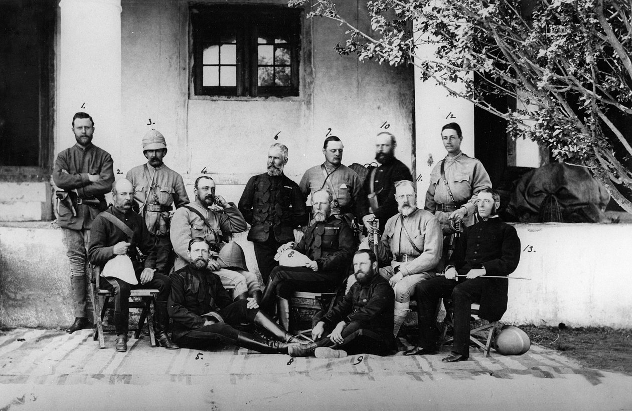 Officerare och generaler som tjänstgjorde under andra anglo-afghanska kriget, 1878-80 av English Photographer