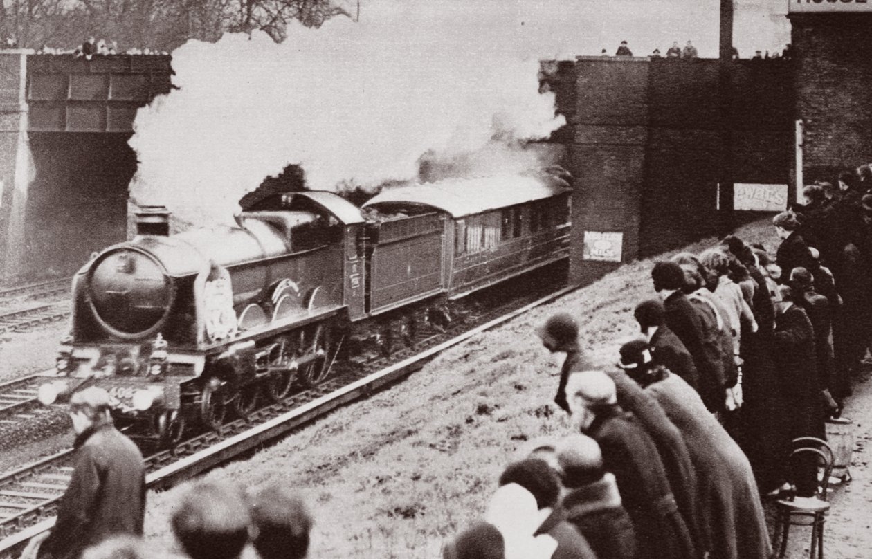 På väg till Windsor, George Vs kropp på väg till sin sista viloplats i Windsor, 1936 av English Photographer