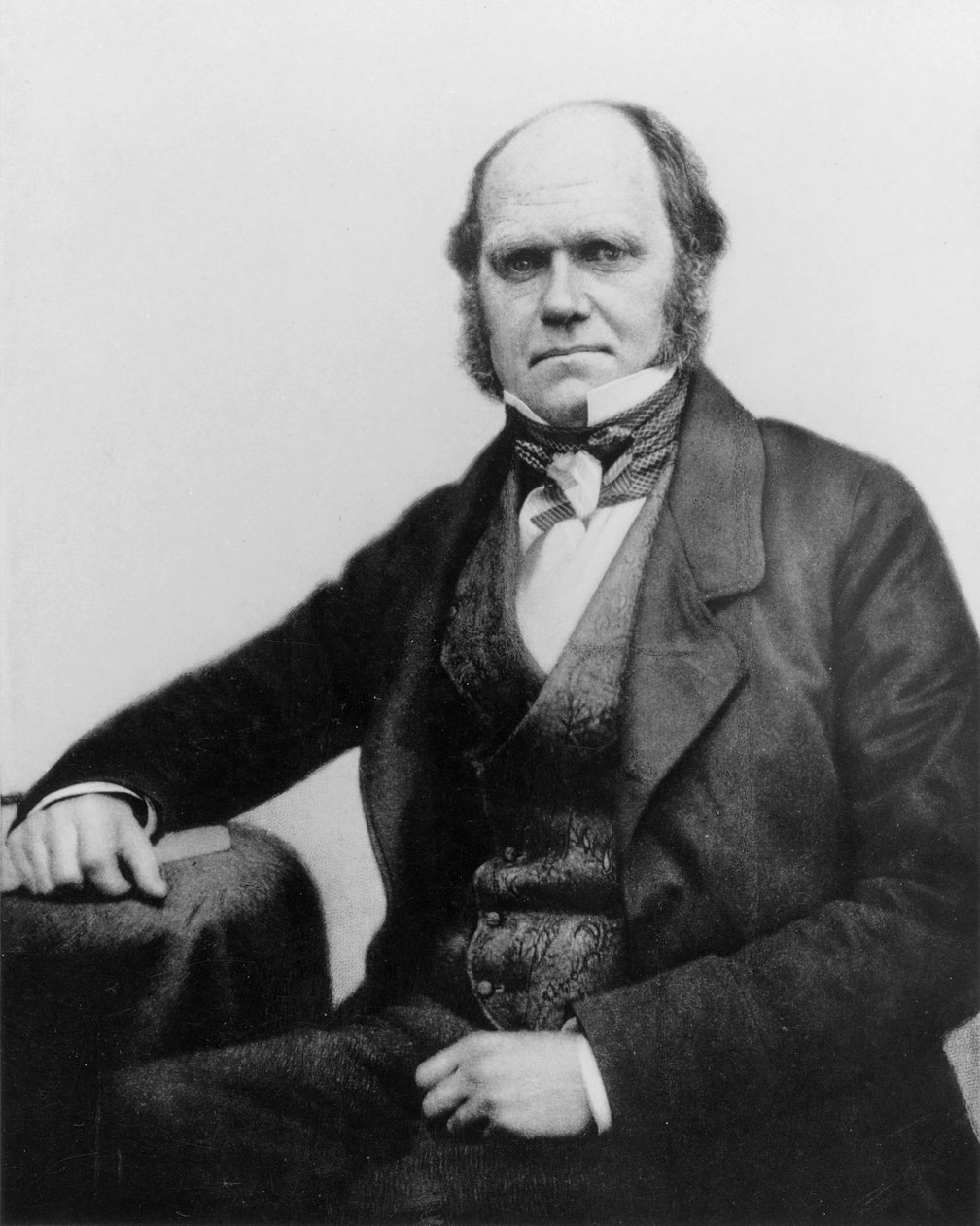 Porträtt av Charles Darwin, 1854 av English Photographer