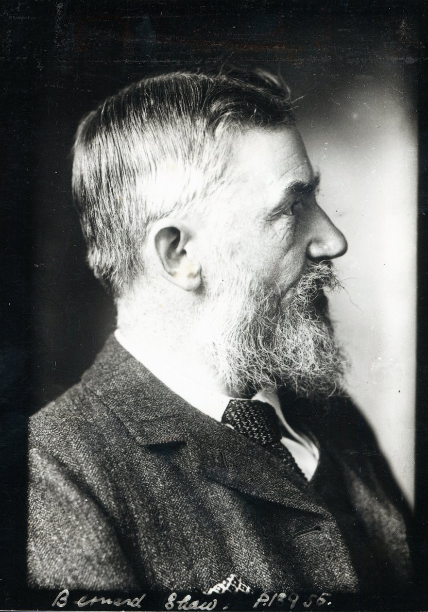 Porträtt av George Bernard Shaw, 1925 av English Photographer