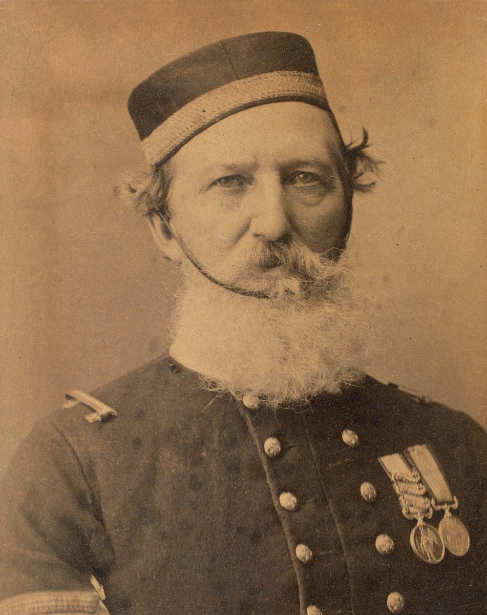 Porträtt av sergeant Frederick T. Peake VC av English Photographer